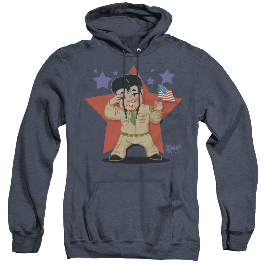 Elvis Presley Lil G I - Heather Pullover Hoodie Heather Pullover Hoodie Elvis Presley   
