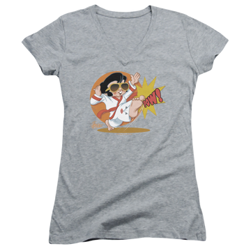 Elvis Presley Karate King - Juniors V-Neck T-Shirt Juniors V-Neck T-Shirt Elvis Presley   