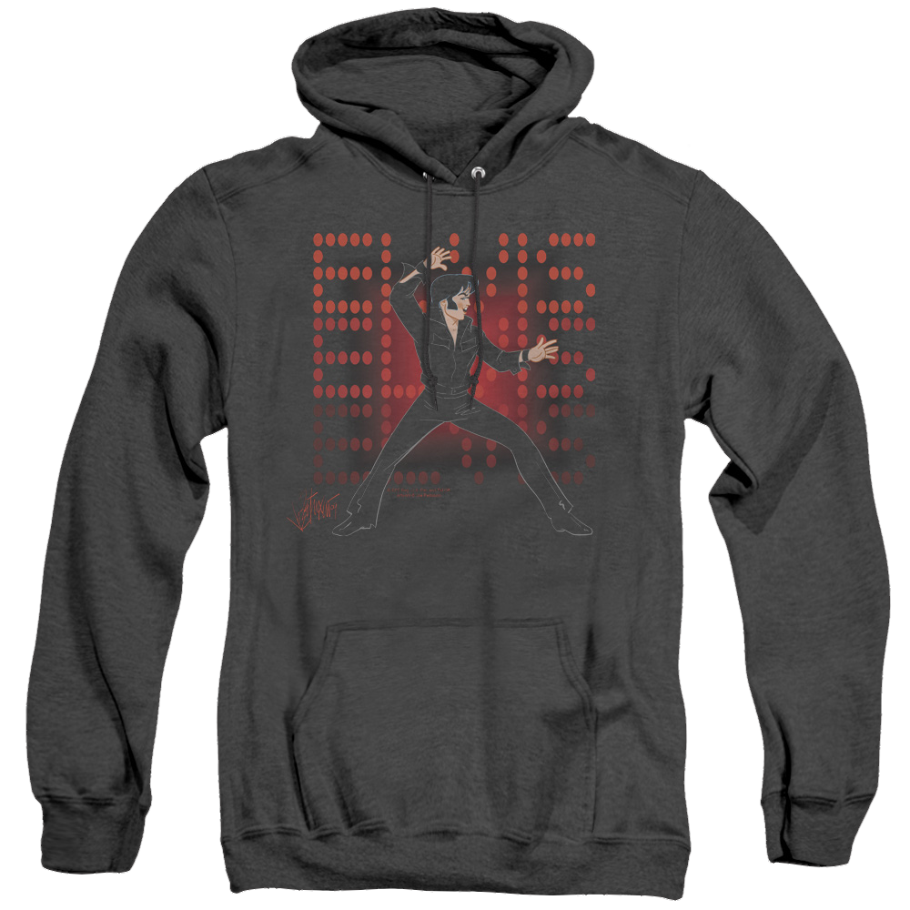 Elvis Presley 69 Anime - Heather Pullover Hoodie Heather Pullover Hoodie Elvis Presley   