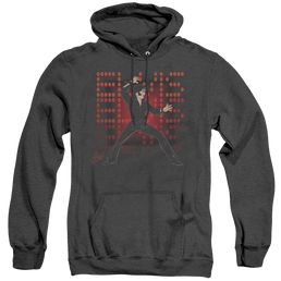 Elvis Presley 69 Anime - Heather Pullover Hoodie Heather Pullover Hoodie Elvis Presley   