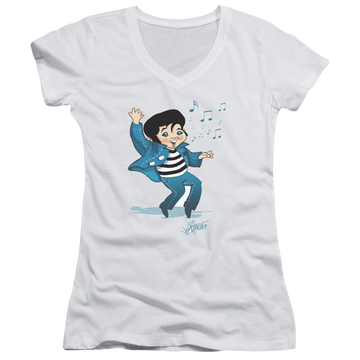 Elvis Presley Lil Jailbird - Juniors V-Neck T-Shirt Juniors V-Neck T-Shirt Elvis Presley   