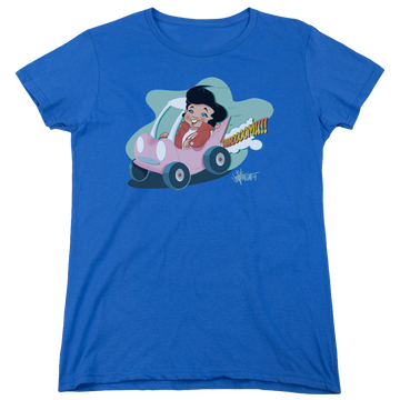 Royal women's t-shirt with Elvis Presley Speedway graphic