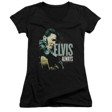 Elvis Presley Always The Original - Juniors V-Neck T-Shirt Juniors V-Neck T-Shirt Elvis Presley   