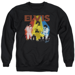 Elvis Presley Vegas Remembered - Men's Crewneck Sweatshirt Men's Crewneck Sweatshirt Elvis Presley   