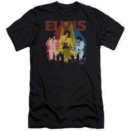 Elvis Presley Vegas Remembered - Men's Premium Slim Fit T-Shirt Men's Premium Slim Fit T-Shirt Elvis Presley   