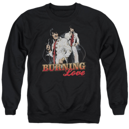 Elvis Presley Burning Love - Men's Crewneck Sweatshirt Men's Crewneck Sweatshirt Elvis Presley   