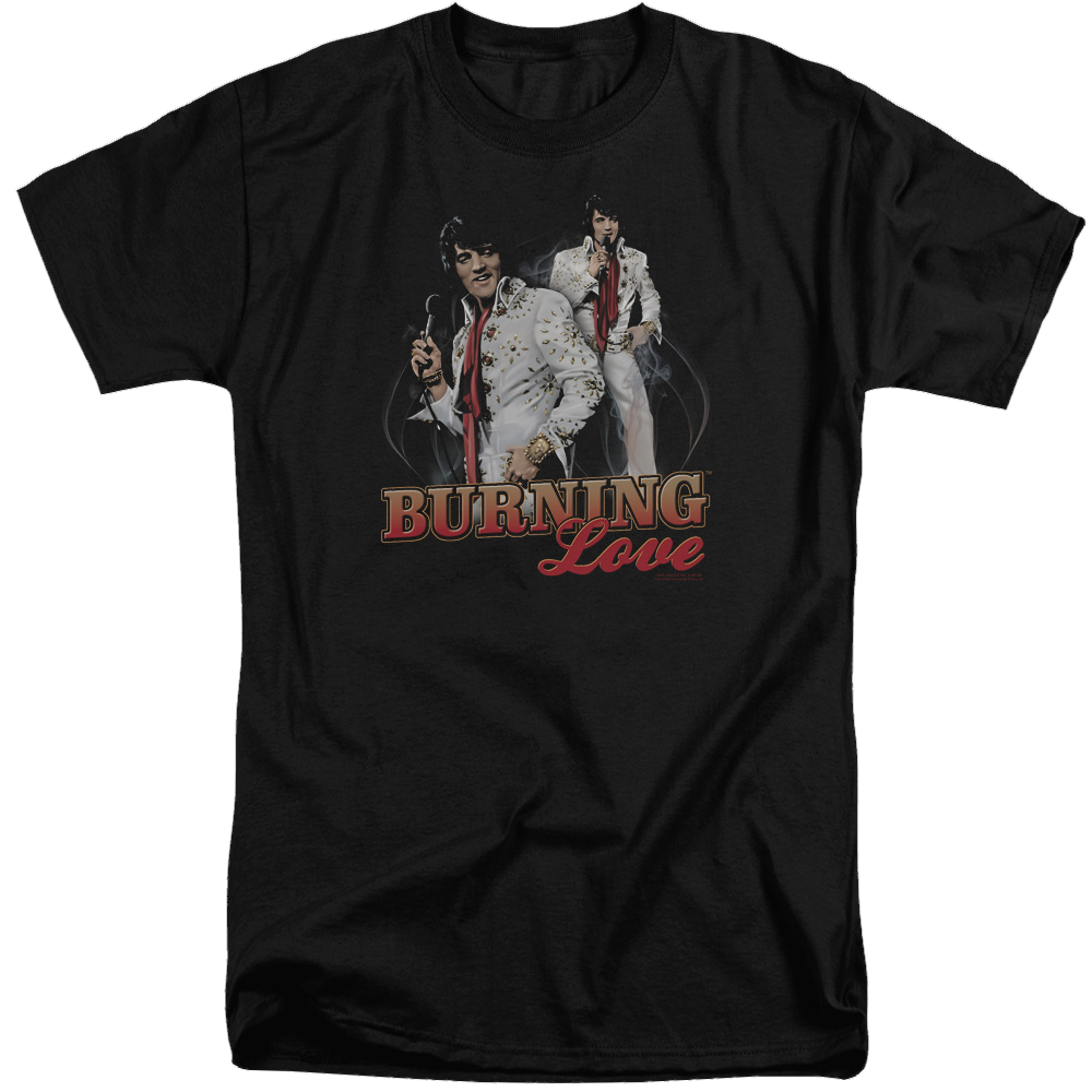 Elvis Presley Burning Love - Men's Tall Fit T-Shirt Men's Tall Fit T-Shirt Elvis Presley   