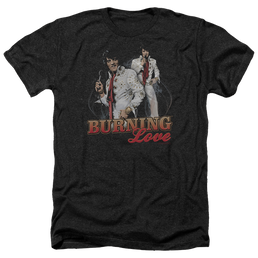 Elvis Presley Burning Love - Men's Heather T-Shirt Men's Heather T-Shirt Elvis Presley   