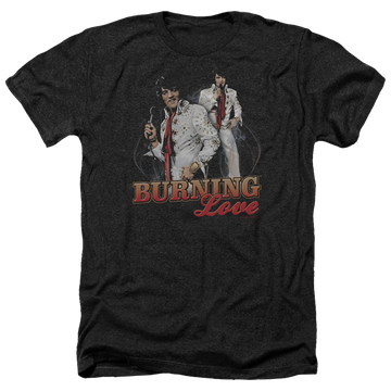 Elvis Presley Burning Love - Men's Heather T-Shirt Men's Heather T-Shirt Elvis Presley   