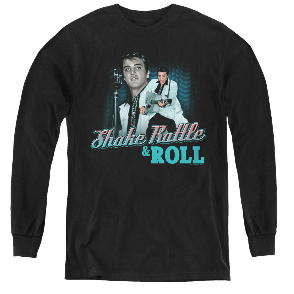 Elvis Presley Shake Rattle & Roll - Youth Long Sleeve T-Shirt Youth Long Sleeve T-Shirt Elvis Presley   
