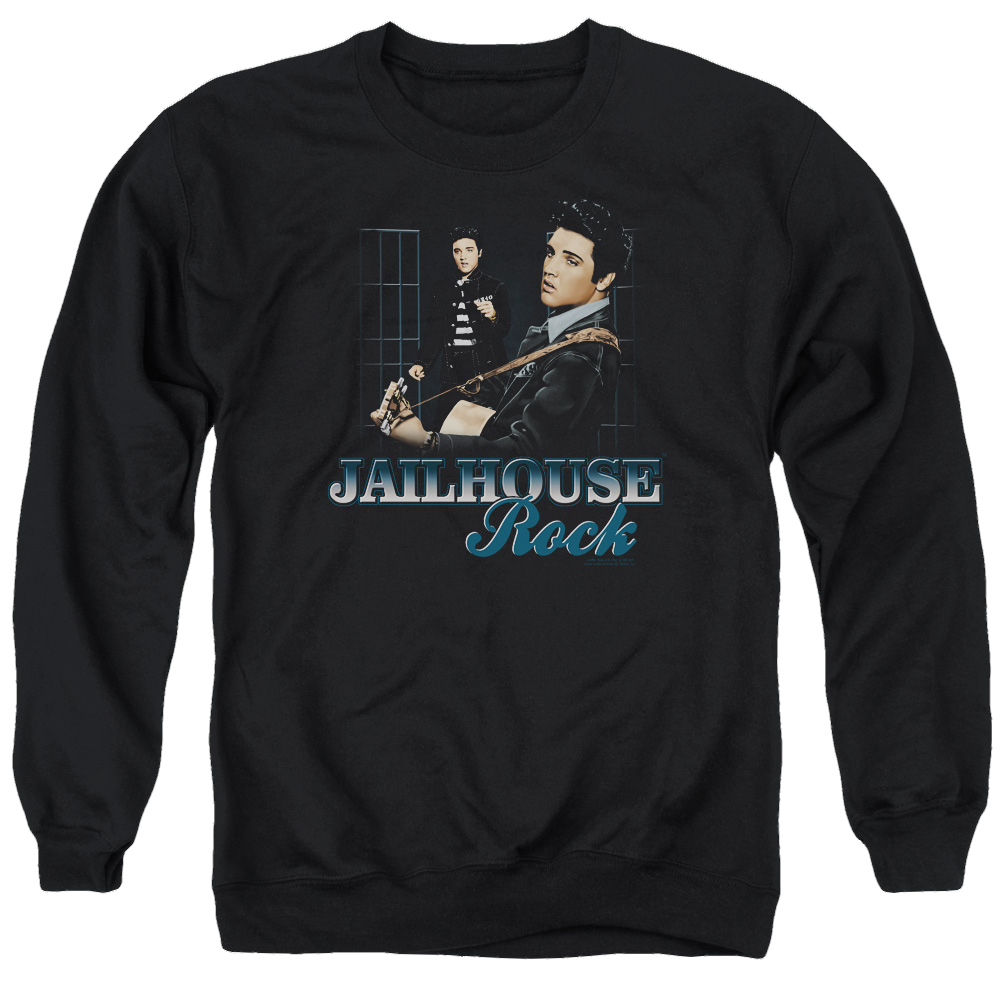 Elvis Presley Jailhouse Rock - Men's Crewneck Sweatshirt Men's Crewneck Sweatshirt Elvis Presley   