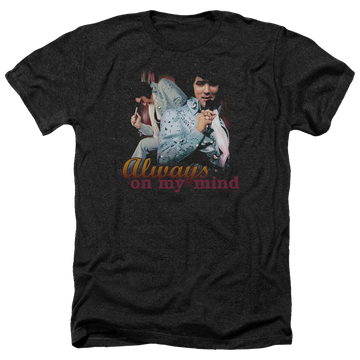 Elvis Presley Always On My Mind - Men's Heather T-Shirt Men's Heather T-Shirt Elvis Presley   