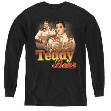 Elvis Presley Teddy Bear - Youth Long Sleeve T-Shirt Youth Long Sleeve T-Shirt Elvis Presley   