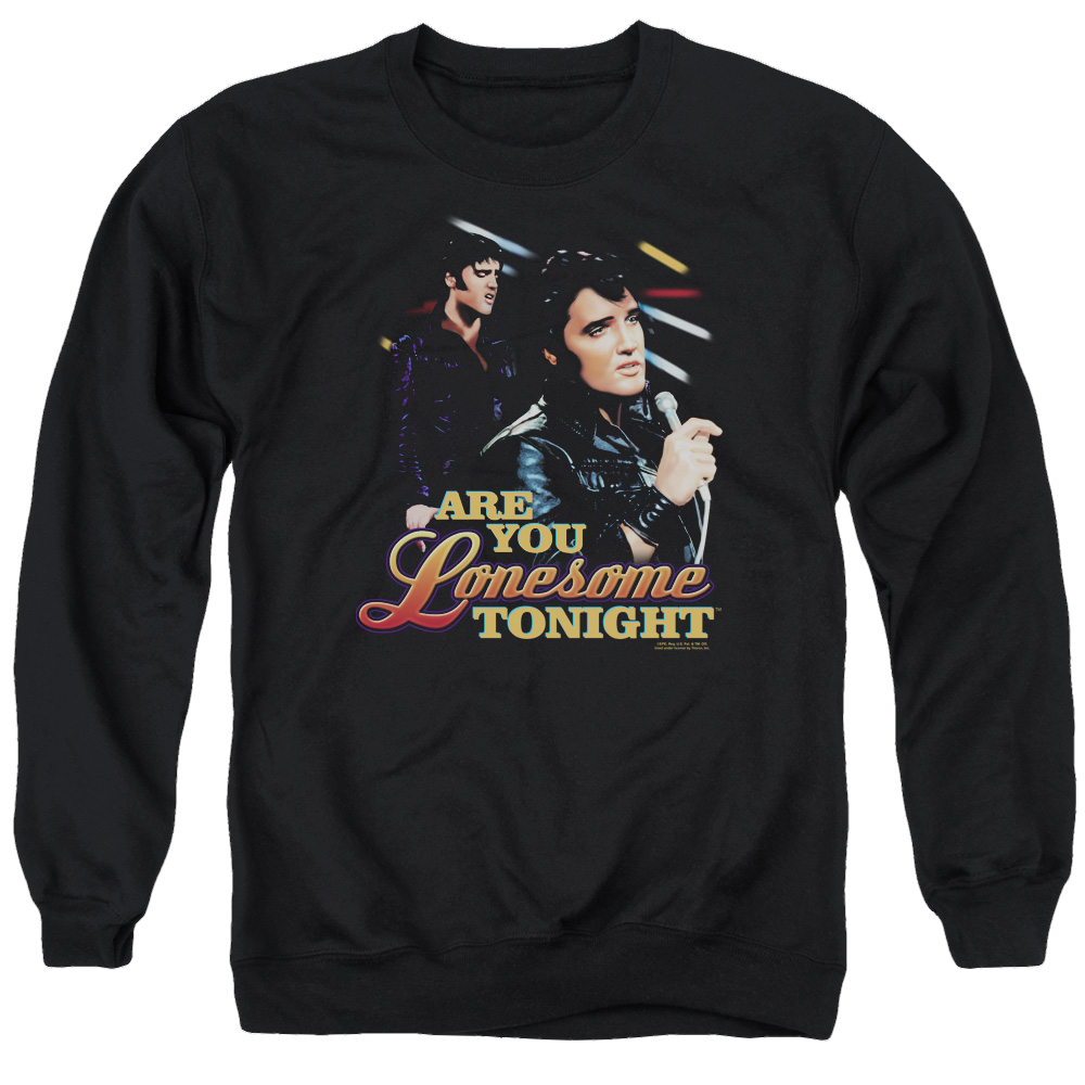 Elvis Presley Are You Lonesome - Men's Crewneck Sweatshirt Men's Crewneck Sweatshirt Elvis Presley   