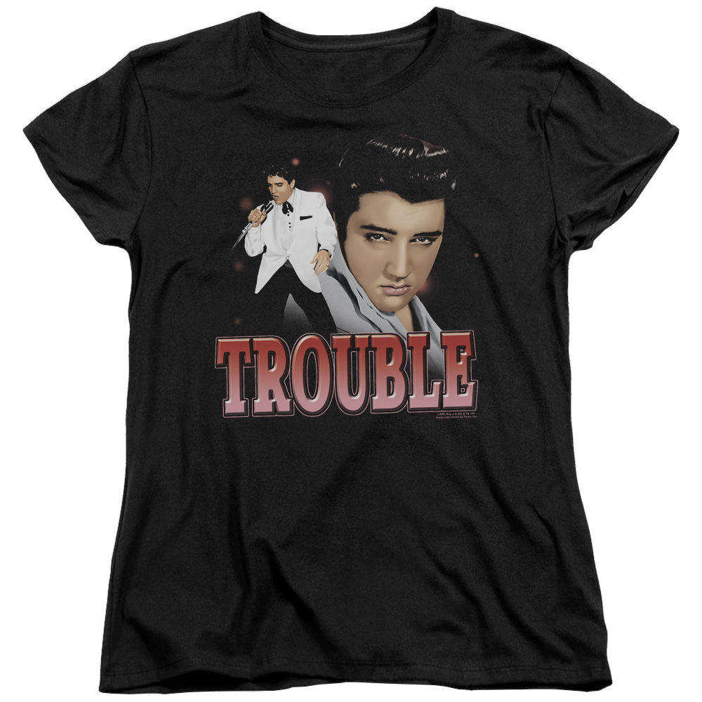 Elvis Presley Trouble - Women's T-Shirt Women's T-Shirt Elvis Presley   