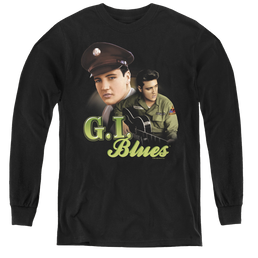 Elvis Presley G I Blues - Youth Long Sleeve T-Shirt Youth Long Sleeve T-Shirt Elvis Presley   