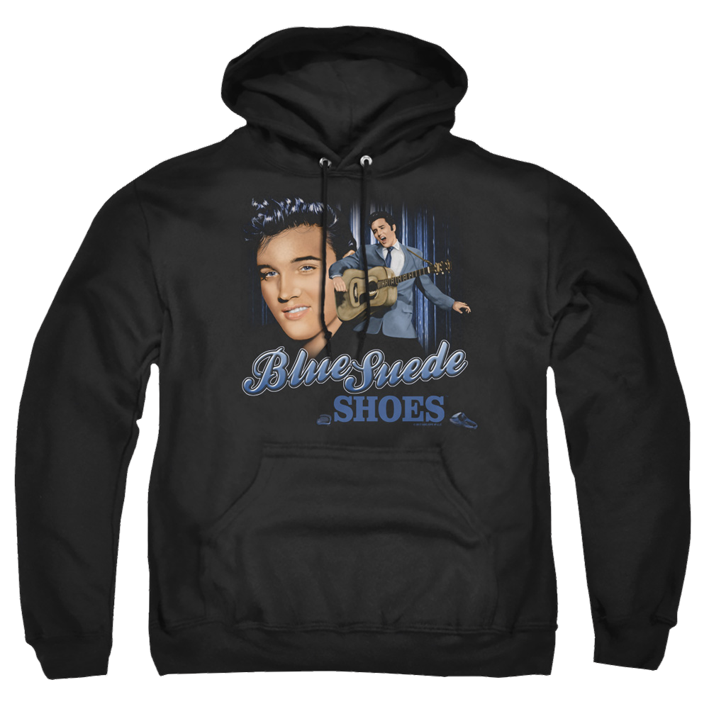Elvis Presley Blue Suede Shoes - Pullover Hoodie Pullover Hoodie Elvis Presley   