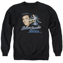 Elvis Presley Blue Suede Shoes - Men's Crewneck Sweatshirt Men's Crewneck Sweatshirt Elvis Presley   