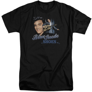 Elvis Presley Blue Suede Shoes - Men's Tall Fit T-Shirt Men's Tall Fit T-Shirt Elvis Presley   