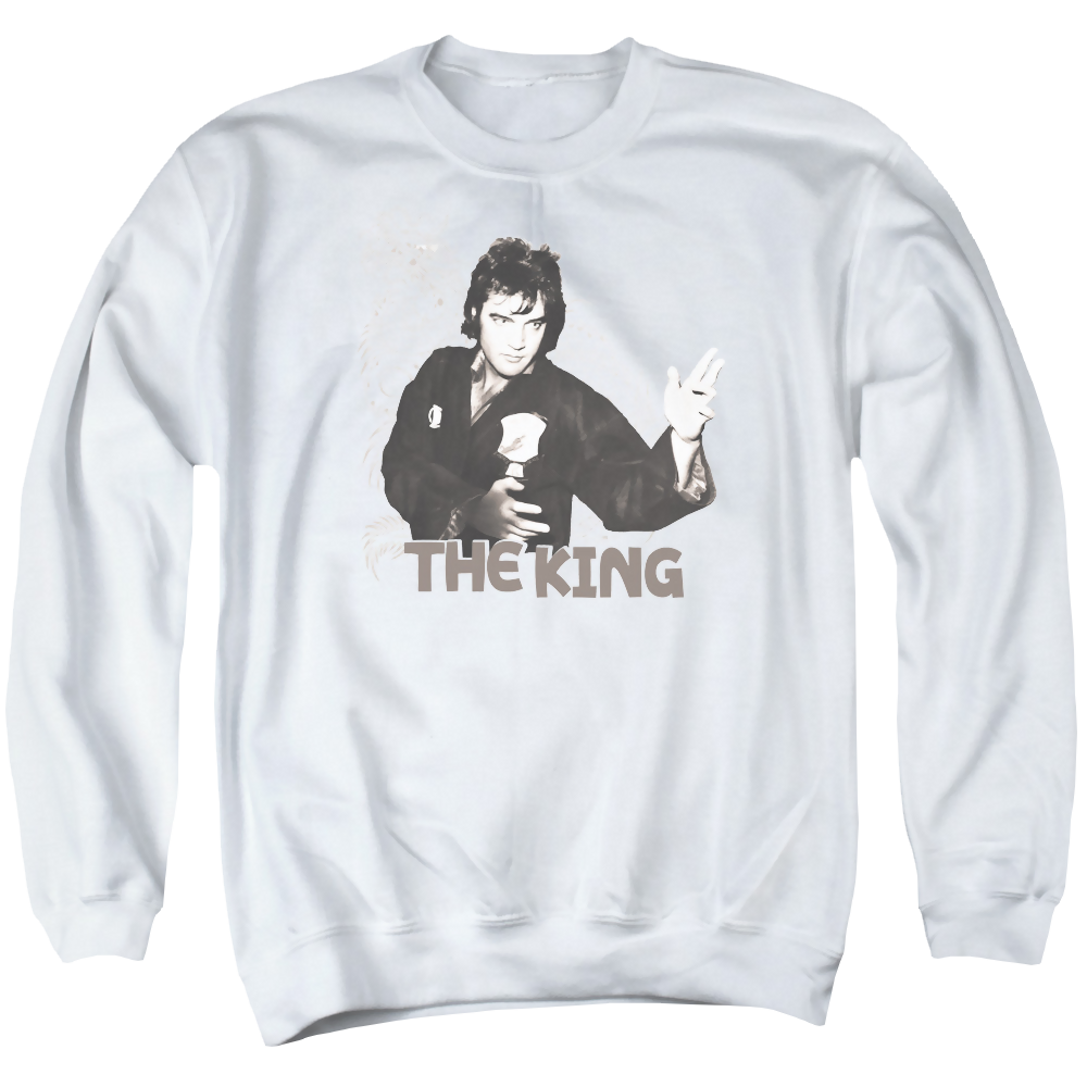 Elvis Presley Fighting King - Men's Crewneck Sweatshirt Men's Crewneck Sweatshirt Elvis Presley   
