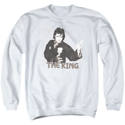 Elvis Presley Fighting King - Men's Crewneck Sweatshirt Men's Crewneck Sweatshirt Elvis Presley   