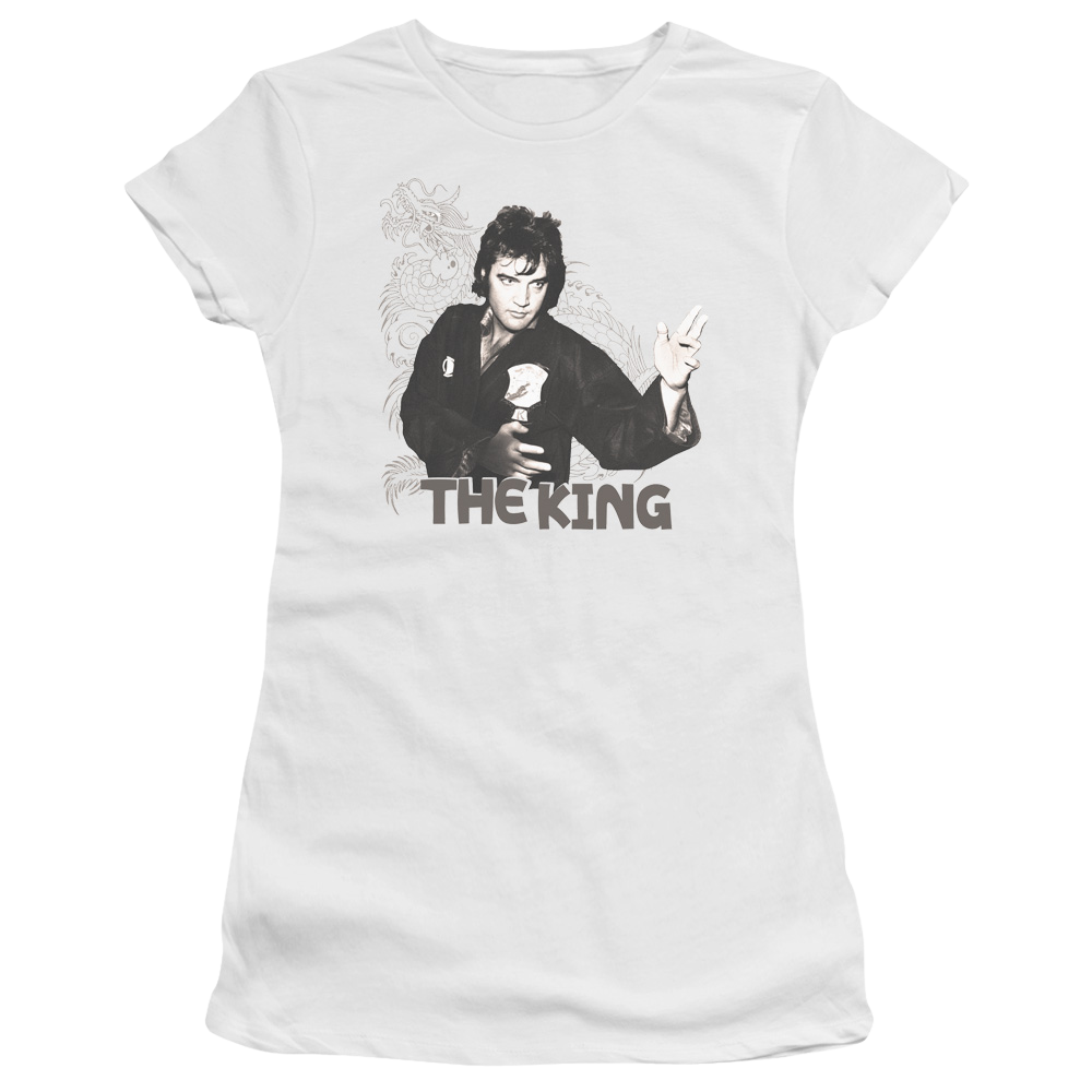 Elvis Presley Fighting King - Juniors T-Shirt Juniors T-Shirt Elvis Presley   