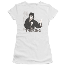 Elvis Presley Fighting King - Juniors T-Shirt Juniors T-Shirt Elvis Presley   