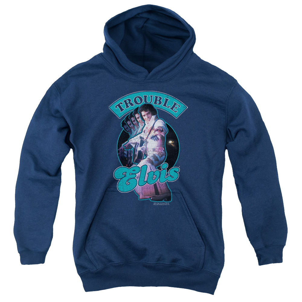 Elvis Presley Total Trouble - Youth Hoodie (Ages 8-12) Youth Hoodie (Ages 8-12) Elvis Presley   