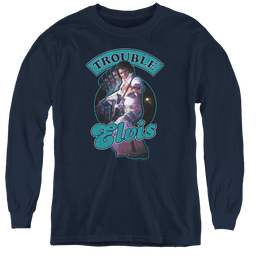 Elvis Presley Total Trouble - Youth Long Sleeve T-Shirt Youth Long Sleeve T-Shirt Elvis Presley   