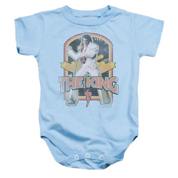 Elvis Presley Distressed King - Baby Bodysuit Baby Bodysuit Elvis Presley   
