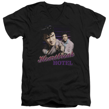 Elvis Presley Heartbreak Hotel - Men's V-Neck T-Shirt Men's V-Neck T-Shirt Elvis Presley   