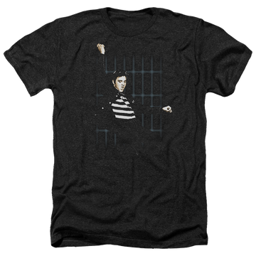 Elvis Presley Blue Bars - Men's Heather T-Shirt Men's Heather T-Shirt Elvis Presley   