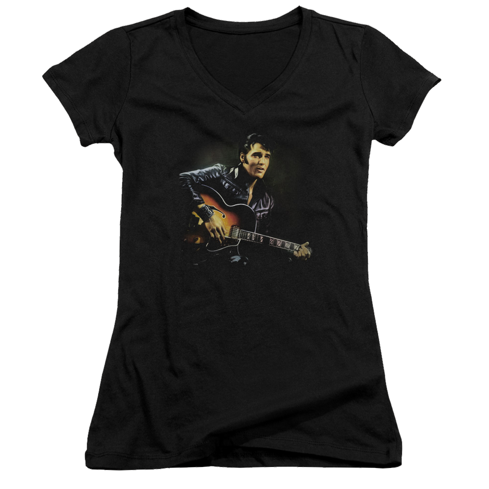 Elvis Presley 1968 - Juniors V-Neck T-Shirt Juniors V-Neck T-Shirt Elvis Presley   
