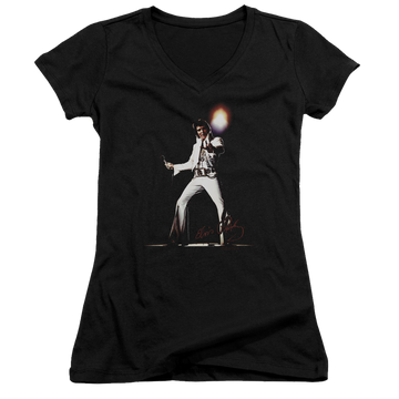 Elvis Presley Glorious - Juniors V-Neck T-Shirt Juniors V-Neck T-Shirt Elvis Presley   
