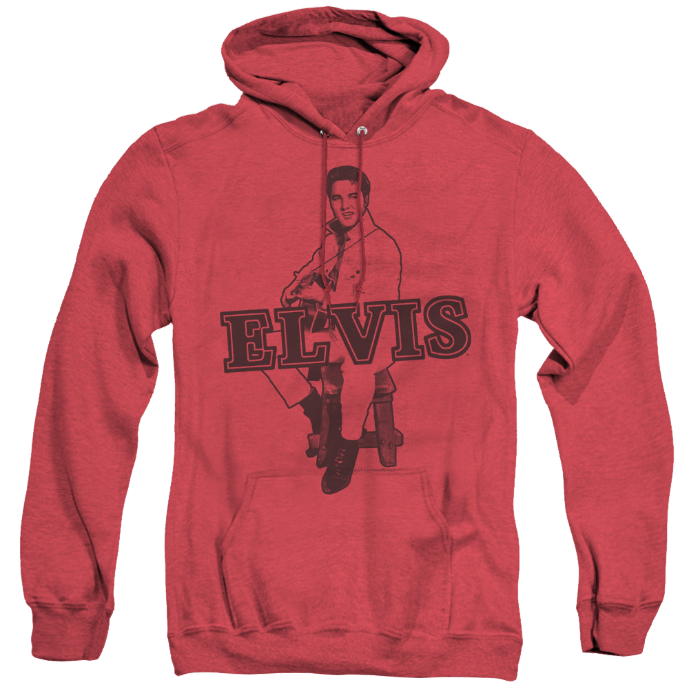 Elvis Presley Jamming - Heather Pullover Hoodie Heather Pullover Hoodie Elvis Presley   