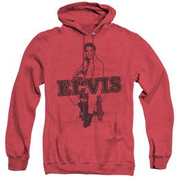 Elvis Presley Jamming - Heather Pullover Hoodie Heather Pullover Hoodie Elvis Presley   