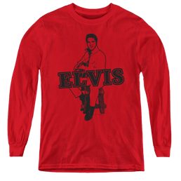 Elvis Presley Jamming - Youth Long Sleeve T-Shirt Youth Long Sleeve T-Shirt Elvis Presley   