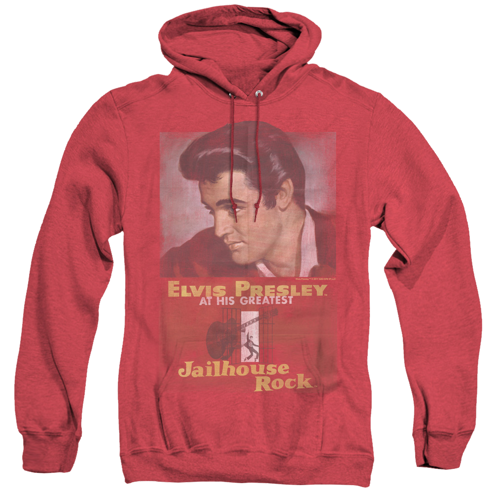 Elvis Presley Jailhouse Rock Poster - Heather Pullover Hoodie Heather Pullover Hoodie Elvis Presley   