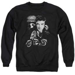 Elvis Presley The King Rides Again - Men's Crewneck Sweatshirt Men's Crewneck Sweatshirt Elvis Presley   