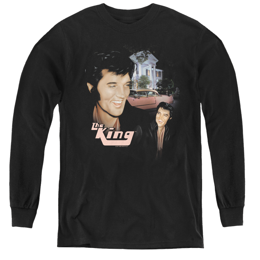 Elvis Presley Home Sweet Home - Youth Long Sleeve T-Shirt Youth Long Sleeve T-Shirt Elvis Presley   