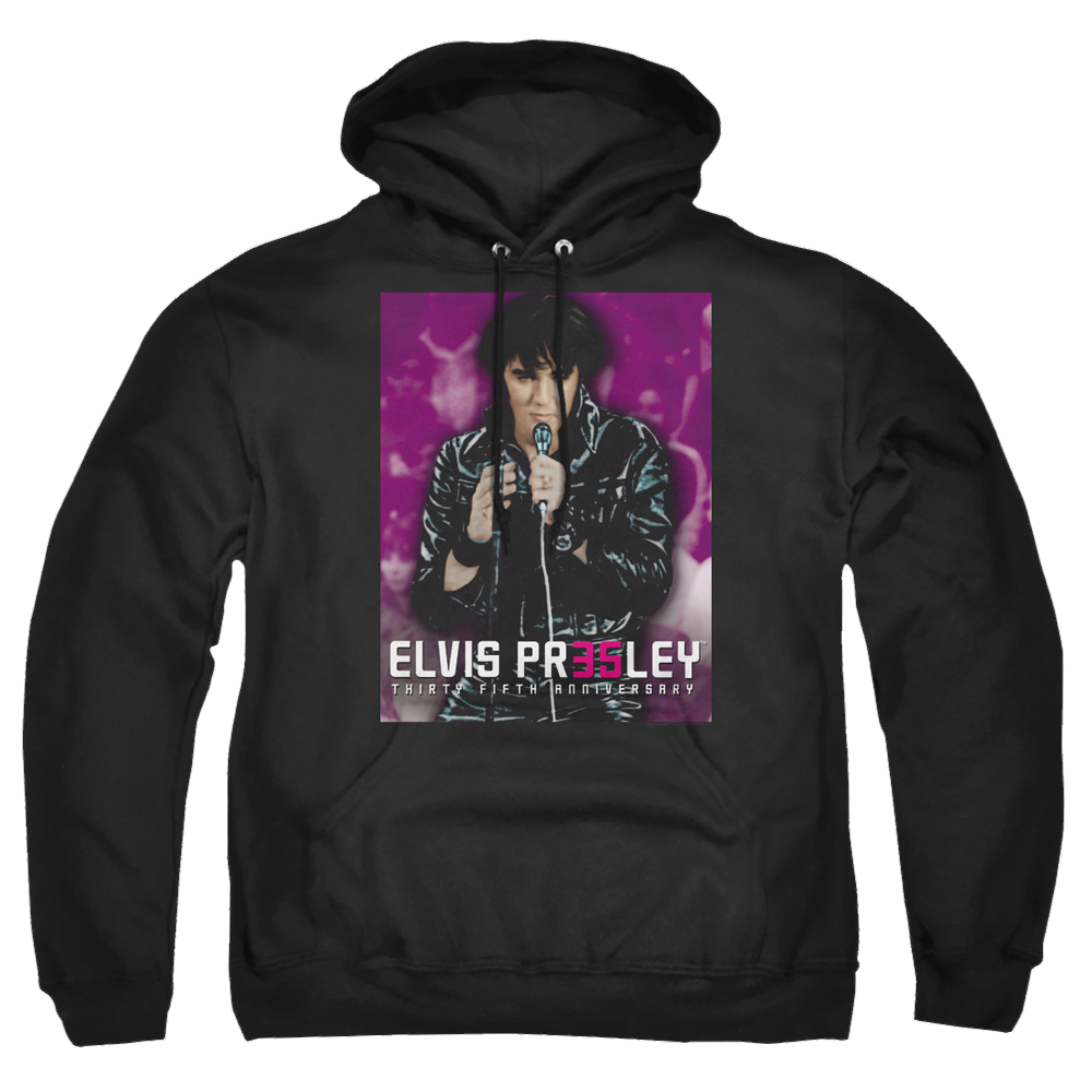 Elvis Presley 35 Leather - Pullover Hoodie Pullover Hoodie Elvis Presley   