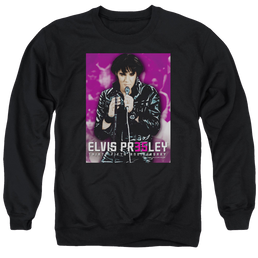 Elvis Presley 35 Leather - Men's Crewneck Sweatshirt Men's Crewneck Sweatshirt Elvis Presley   