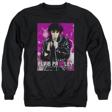 Elvis Presley 35 Leather - Men's Crewneck Sweatshirt Men's Crewneck Sweatshirt Elvis Presley   