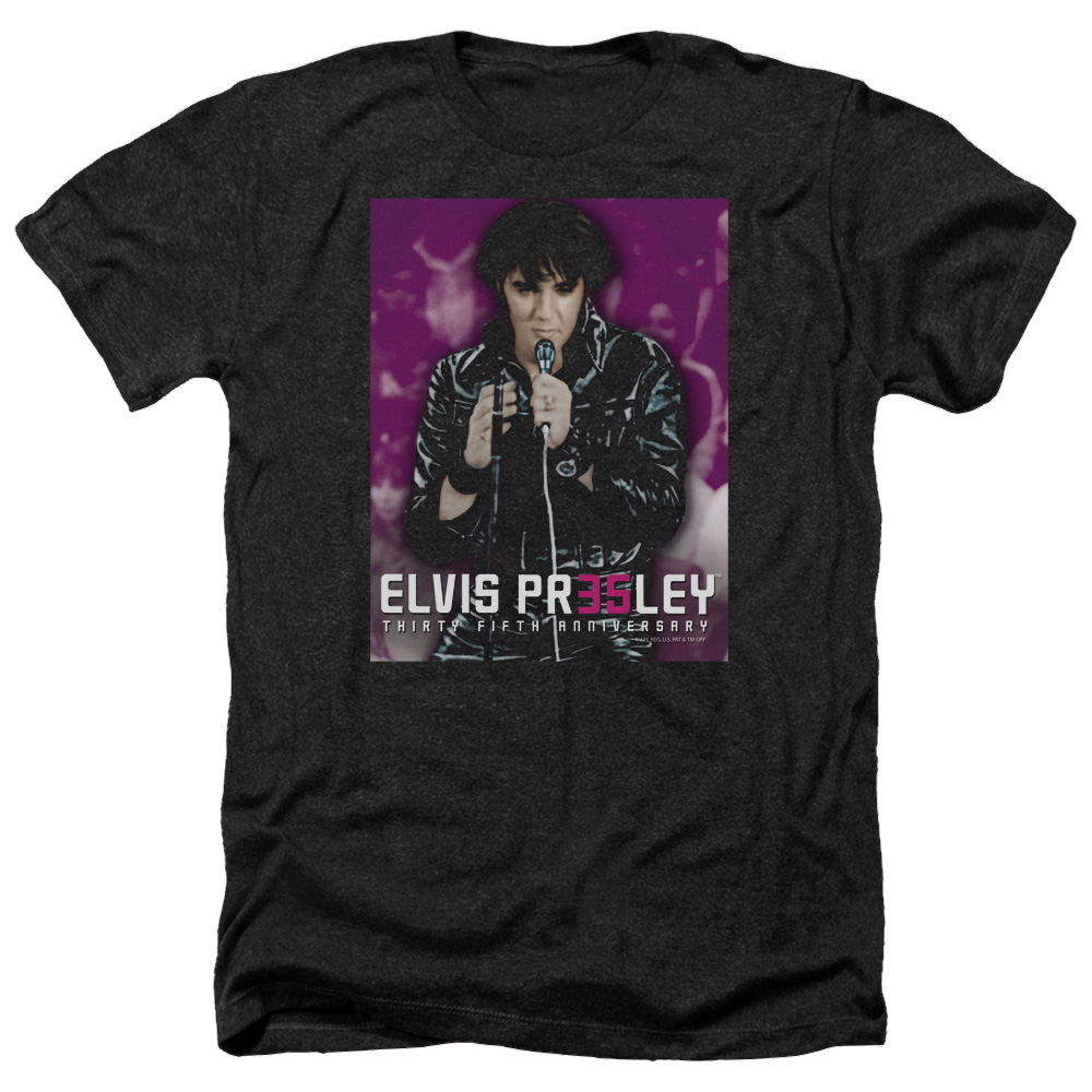 Elvis Presley 35 Leather - Men's Heather T-Shirt Men's Heather T-Shirt Elvis Presley   