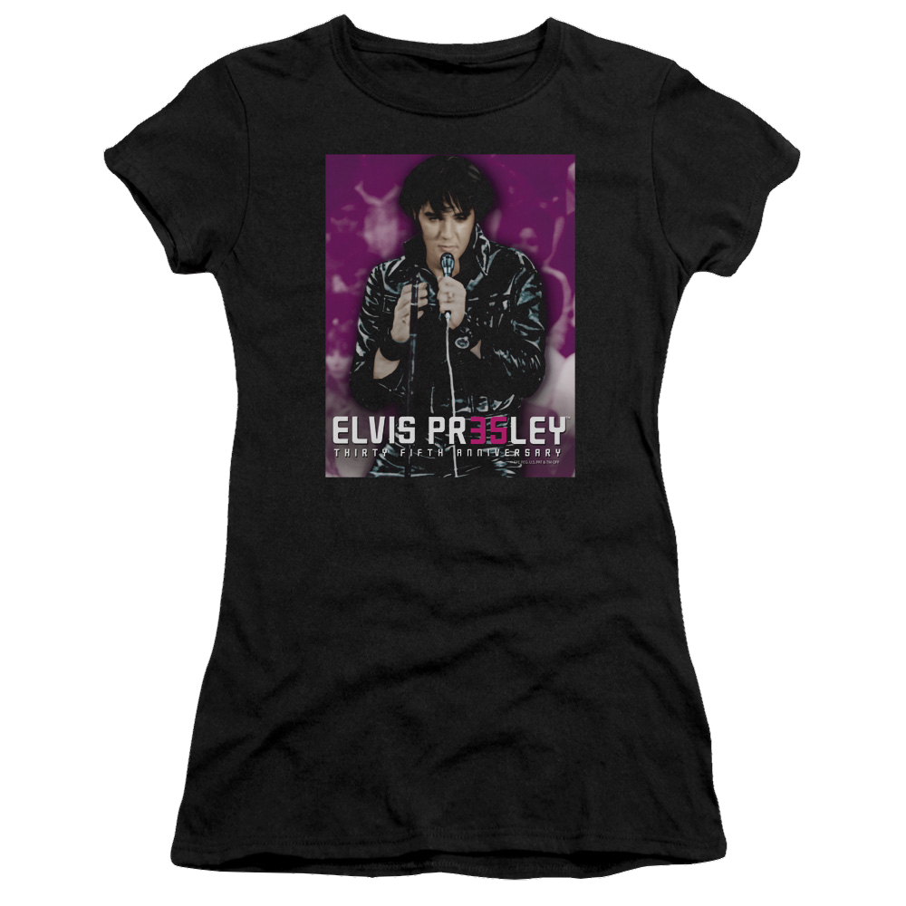 Elvis Presley 35 Leather - Juniors T-Shirt Juniors T-Shirt Elvis Presley   