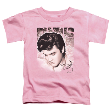 Pink toddler t-shirt with Elvis Presley Star Light graphic