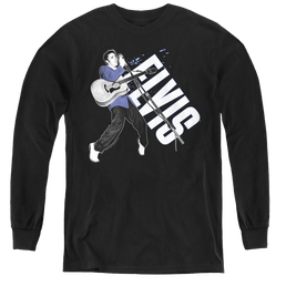 Elvis Presley On His Toes - Youth Long Sleeve T-Shirt Youth Long Sleeve T-Shirt Elvis Presley   