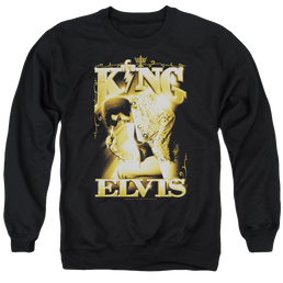 Elvis Presley The King - Men's Crewneck Sweatshirt Men's Crewneck Sweatshirt Elvis Presley   