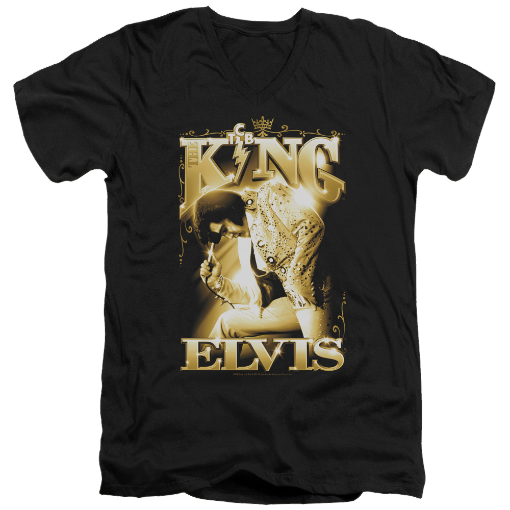 Elvis Presley The King - Men's V-Neck T-Shirt Men's V-Neck T-Shirt Elvis Presley   