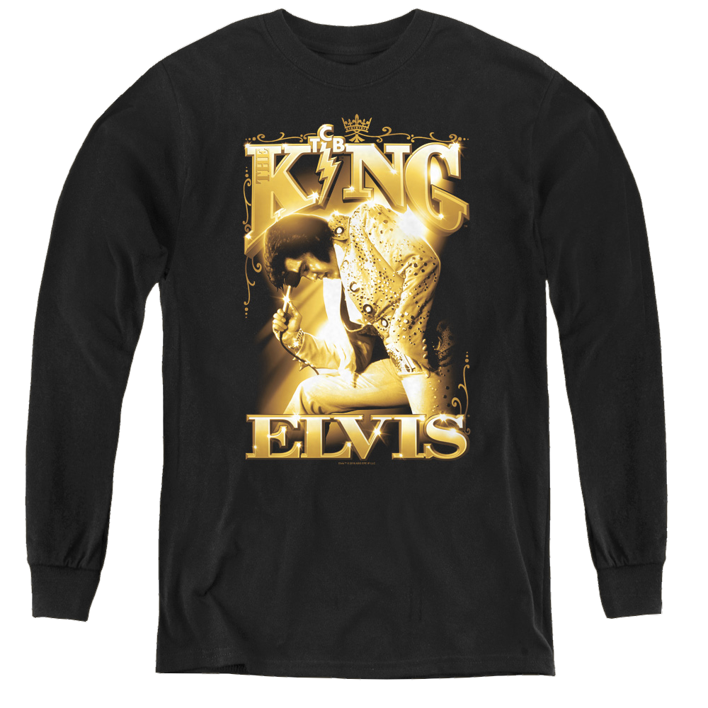 Elvis Presley The King - Youth Long Sleeve T-Shirt Youth Long Sleeve T-Shirt Elvis Presley   